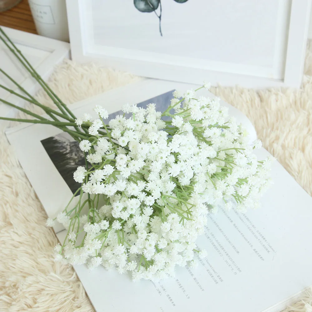 

Artificial Gypsophila Floral Fake Silk Flower For Living Room Bedroom Wedding Decorative Flowers Home Decor 5 Colors #JN