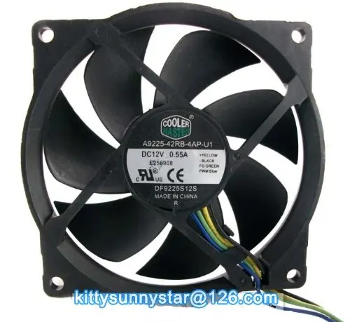 Cooler Master 9225 A9225-42RB-4AP-U1 12 В 0.55A DF9225S12S 4 провод компьютер кулер вентилятор Вентилятор