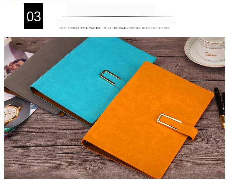 A5 Loose-leaf Notebook Imitation Leather PU Business Stationery Notebook Conference Record Book (15)