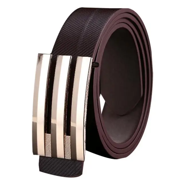 

Leather Waist Strap Belts Fashion Vintage Men Women Solid Automatic Buckle Unisex Buckle Belt For Jeans Pasek Damski #YY