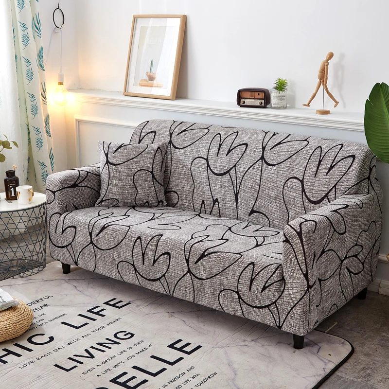 

Sofa Cover Spandex Elastic Polyester 1/2/3/4 Seater Couch Slipcover Chair Living Room Furniture Protector sofa chair cover