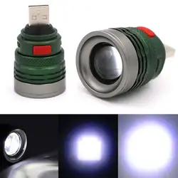 3 режима Мини Тактический USB вспышка фонарик мощный светодиодный фонарик наружная дорожная лампа LKS99