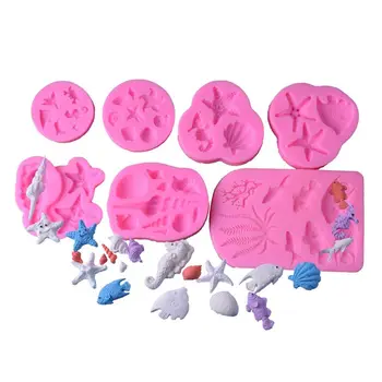 

Marine Fish Shell Conch Pendant DIY Silicone Mold Resin Jewelry Making Tools