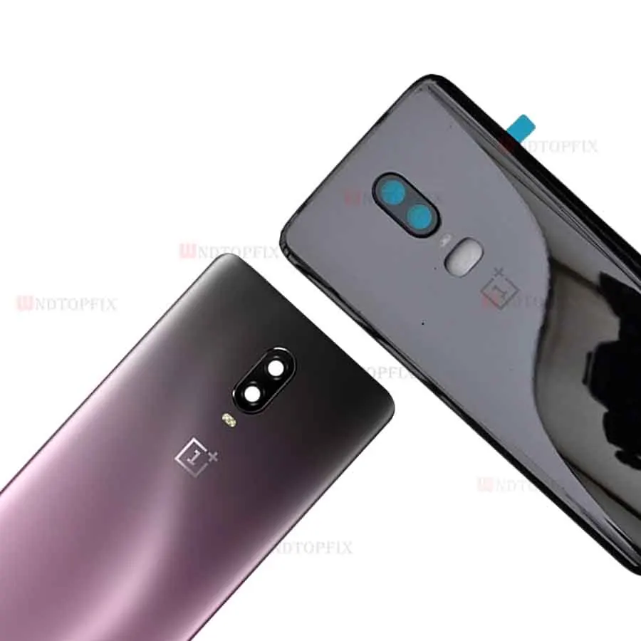 3D стекло для OnePlus 6 Задняя крышка батареи дверь задняя стекло для Oneplus 6T крышка батареи 1+ 6T корпус чехол с объективом камеры