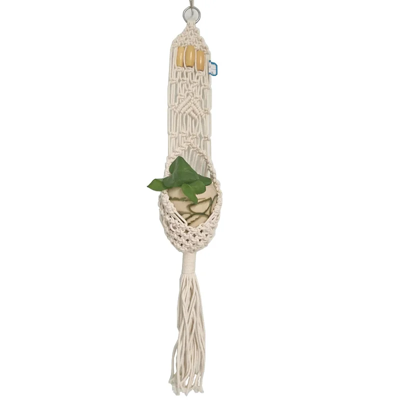 

Macrame Jute Plant Hanger Flower Pot Holder Hanging Rope Baskets Decoration Planters Garden Supplies 75cm