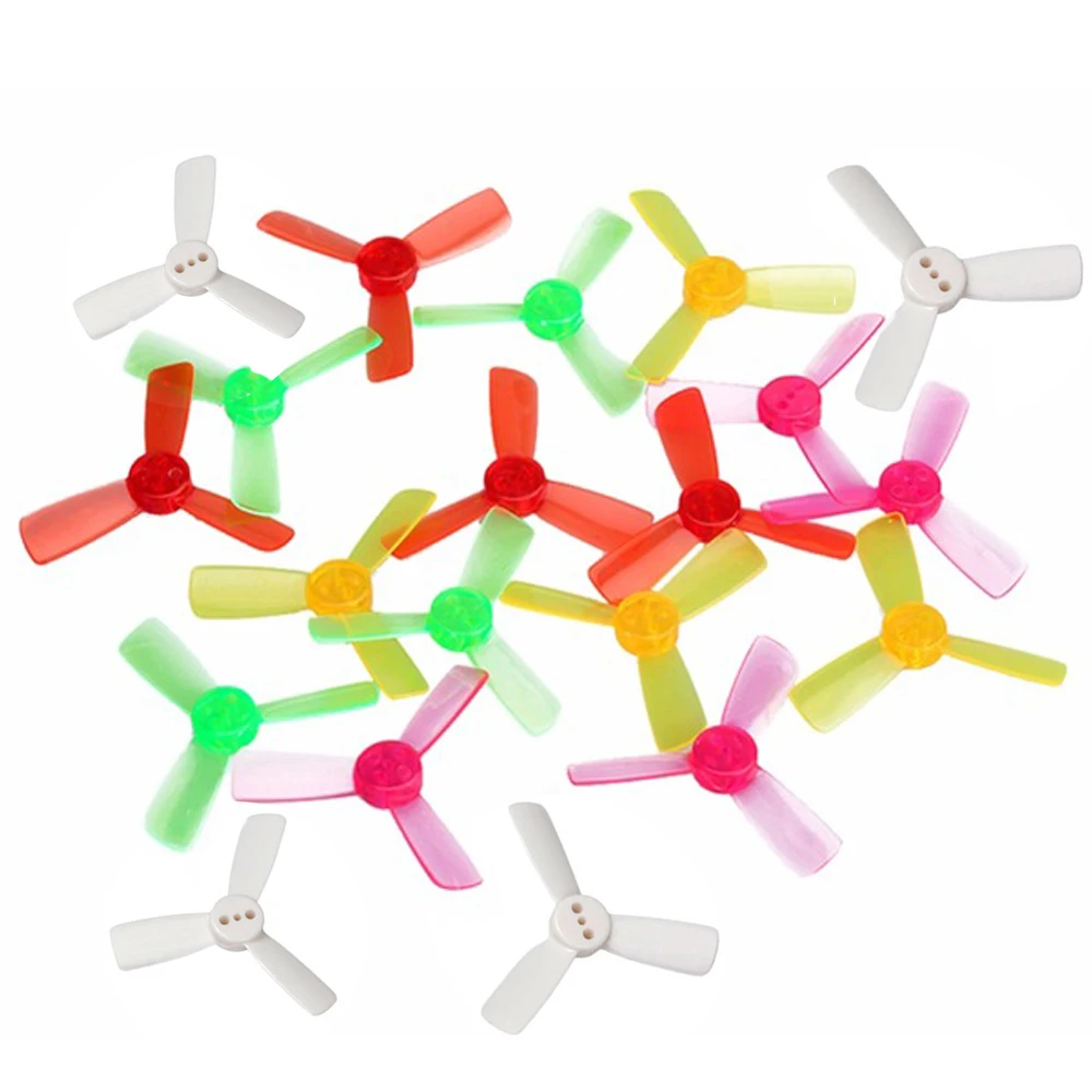 

20pcs KINGKONG/LDARC 1935 48.26mm 1.5mm Mounting Hole 3-Blade Bullnose Propellers for TING GT8 90GT Drone RC Model