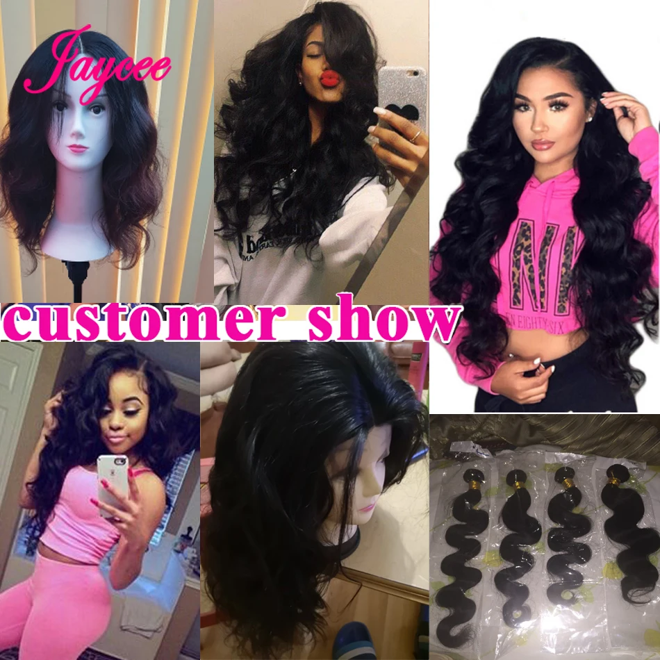 Jaycee Human Hair Bodywave Bundles Peruvian Hair Bundles Remy Hair Weave Bundles Hair Extensions 3 or 4 Bundles Can Buy