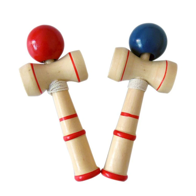 Детские игрушки Kendama 12 см, деревянные игрушки Kendama, умелые Игрушки Для Жонглирования, игрушки для снятия стресса, обучающая игрушка для взрослых и детей, Спорт на открытом воздухе - Цвет: C Random Color 1PC