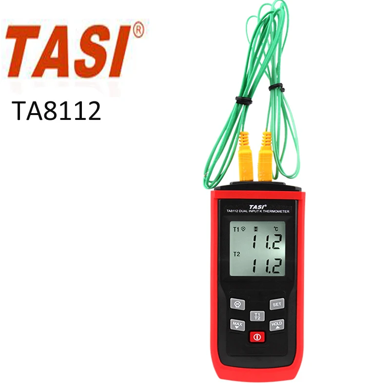 TA8112 цифровой термометр-50 ~ 1350C Двухканальный режим К-типа двухканальный