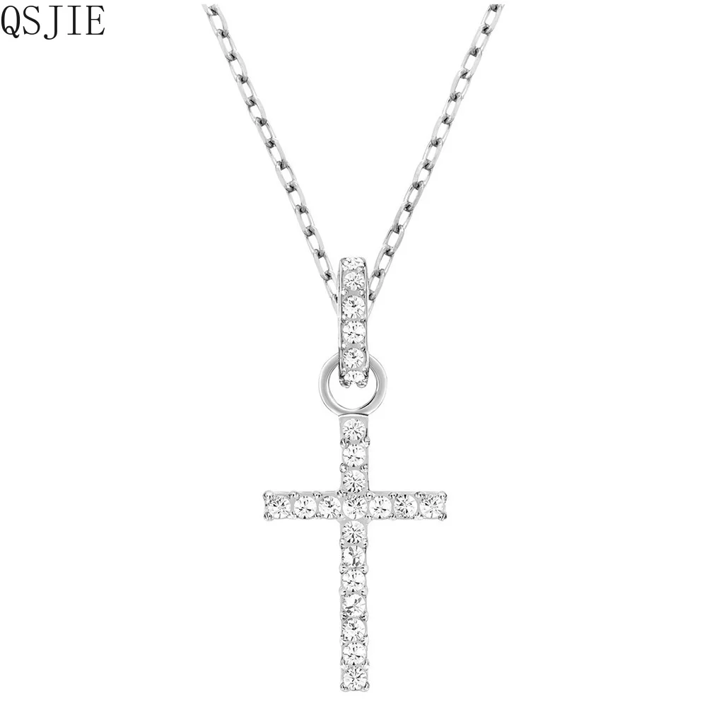 

High-quality SWA New Cross Necklace Fashion Necklace with small crowd design high-quality Necklace