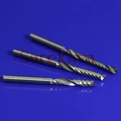 3 175*22 мм Карбид CNC фрезы Одна Флейта Спиральные концевые Фреза спиральный резак