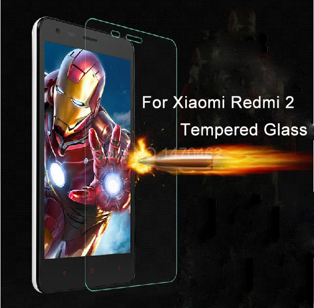 

2.5D Tempered Glass For Xiaomi Redmi 2 High Quality Protective Film Explosion-proof Screen Protector for Xiaomi Redmi 2