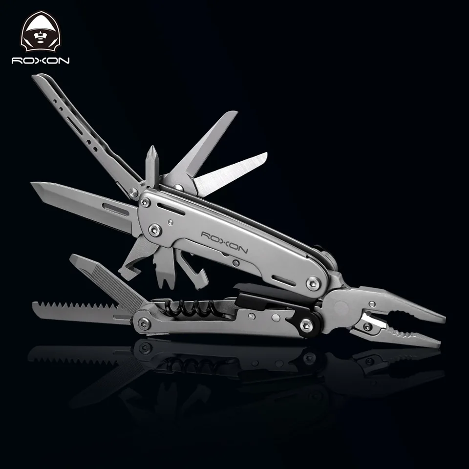 Roxon S801s 16-in-1 Multitool Pliers-pocket Knife, Scissors, Wire Cutter,  Screwdriver, Bits Group, Edc Tool, Survival, Camping, - Pliers - AliExpress