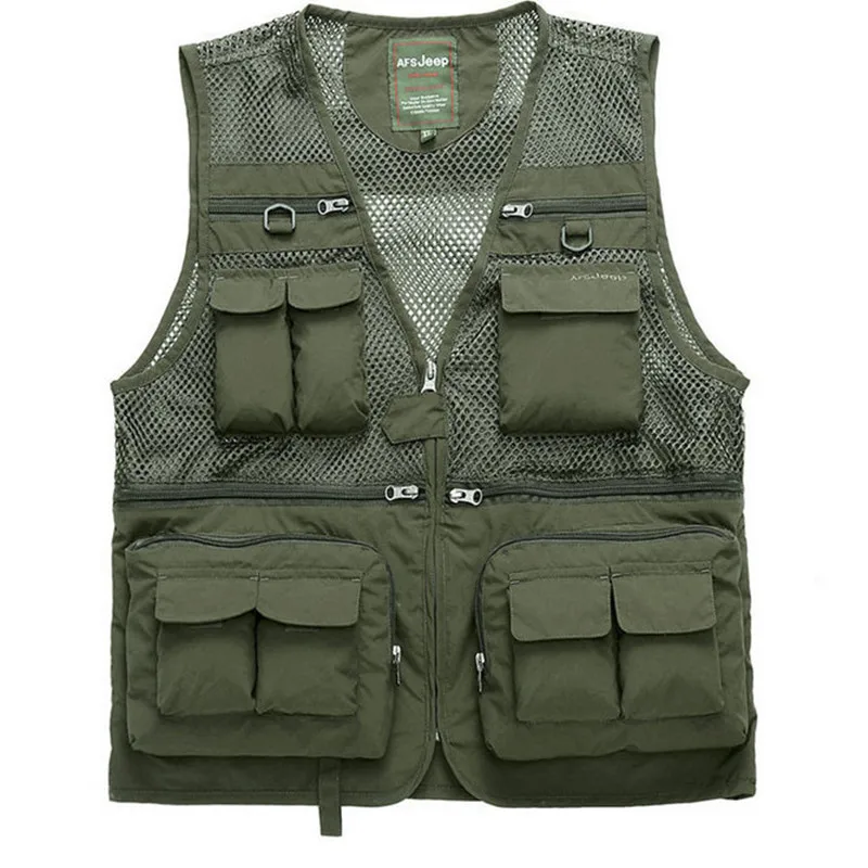 New Outdoor Multi-pocket mesh photography fishing vest climbing vest waistcoat 