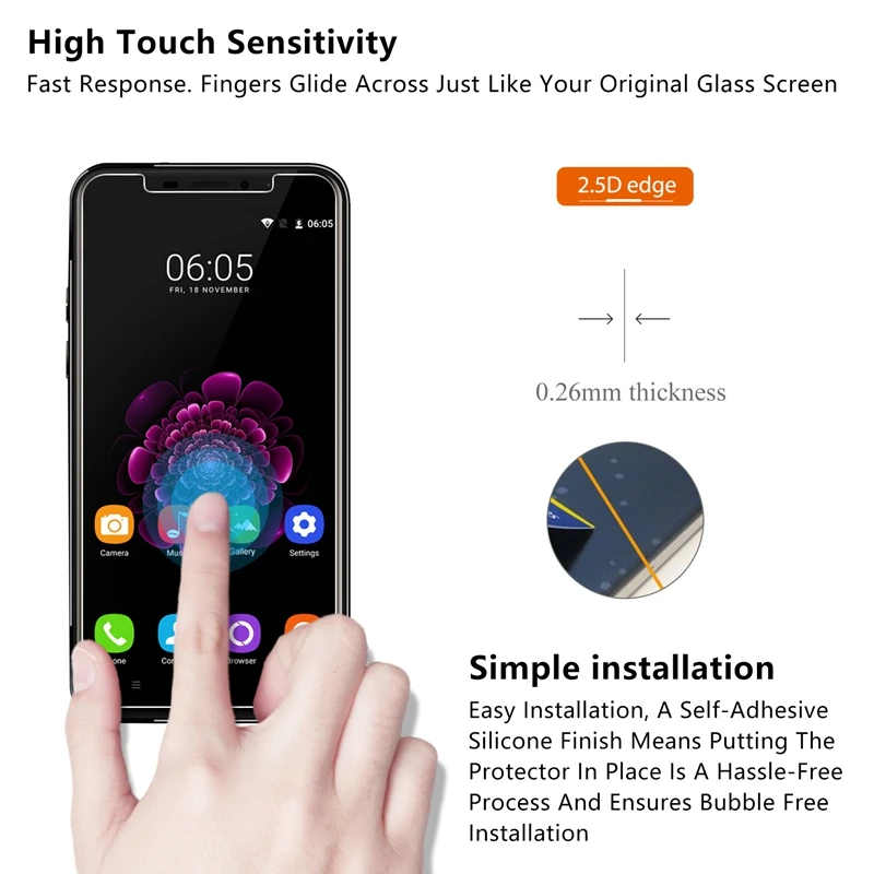 2.5D 0 26 мм 9H Премиум Закаленное стекло для oukitel U20 и Plus Защитная пленка Plus|tempered