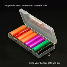 High Transparent Battery Storage Box for 8pcs 18650 Battery Holder Case with Hook Holder Transparent Strong Hard Case
