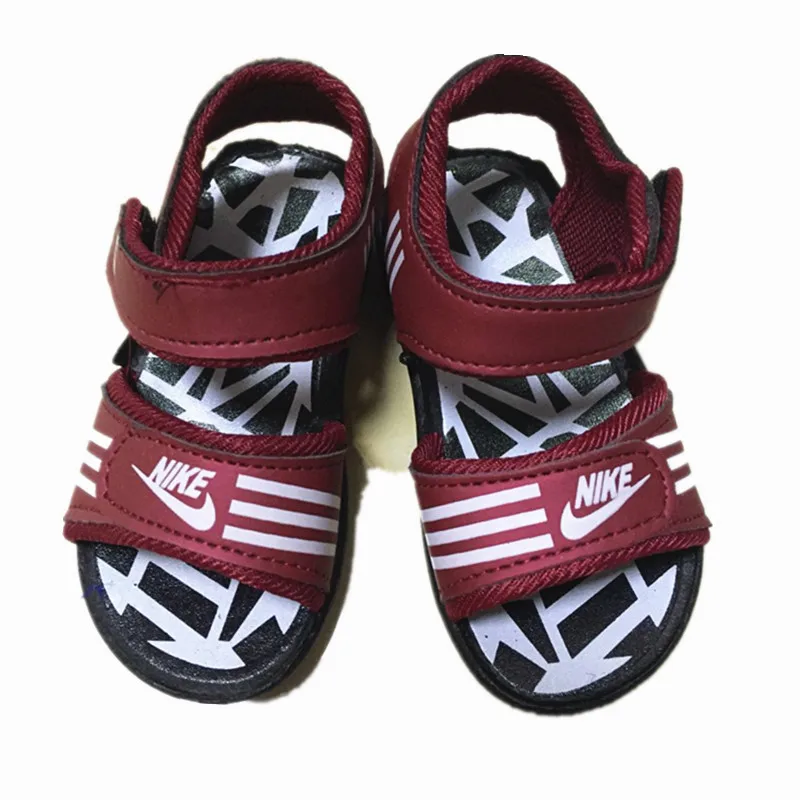 2017 summer boys shoes girls sandals leather beach sandals rubber sandals shoes beach sandals brand black fit for 1-3Y baby