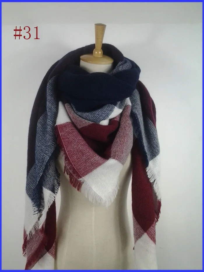 300 цвета, сезон осень/зима Тартан шарф в клетку Одеяло шарф дизайнерский Юнисекс акриловый базовый шали Для женщин шарфы Большие размеры пашмины