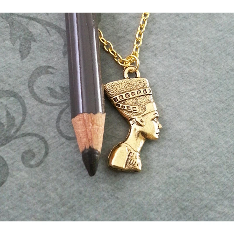 CHUN-YING-Queen-Nefertiti-Jewelry-Egyptian-Necklace-Jewelry-Gold-Nefertiti-Pendant-Necklace-Charm-Jewelry-XL345