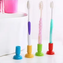 1 шт. очень практичный держатель для зубных щеток на присоске/присоска для зубной щетки/предметы домашнего обихода/ванная комната/Подставка для зубных щеток/набор для ванной комнаты