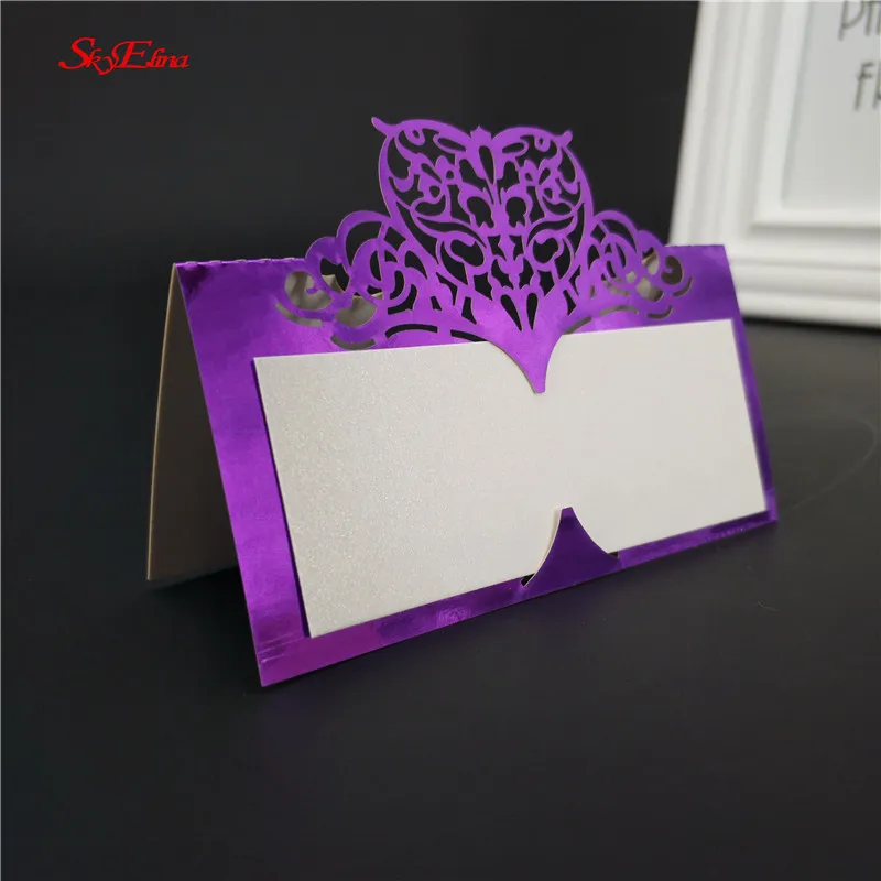 

50pcs Laser Cut Table Name Card Seat Card Place Card Wedding Party Table Decoration Birthday Supplies 7zSH871
