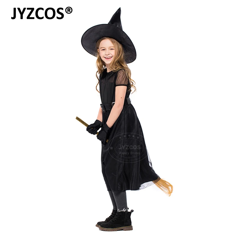 JYZCOS 2018 новый костюм ведьмы Костюмы на Хэллоуин для девочек детский маскарадный