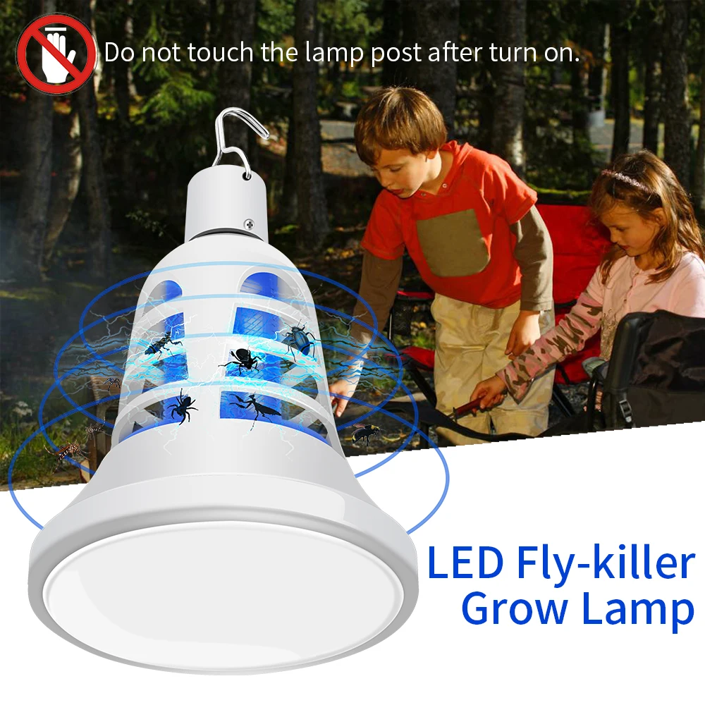 

E27 Plant Grow Light Led Full Spectrum Lamp 220V Anti Insect Killer Bulb for Plant Seedling 110V USB Led Bulb Indoor Grow Tent