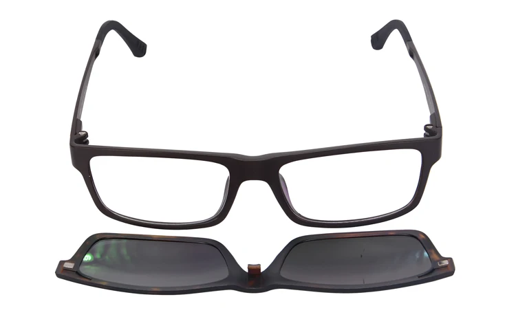 SHINU Brnad, очки, поляризованные, с магнитным зажимом, солнцезащитные очки TR90, оптическая оправа, очки по рецепту, очки для ночного вождения - Цвет линз: C3 with gray clip on