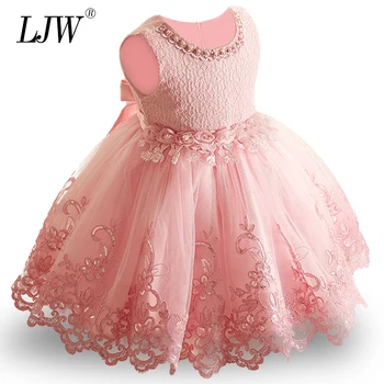 

2020 New Lace Baby Girl Dress 9M-24M 1 Years Baby Girls Birthday Dresses Vestido birthday party princess dress Baby girl outfit
