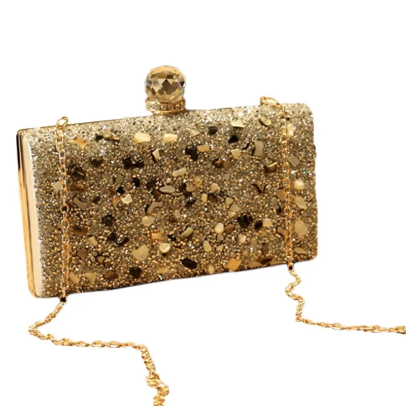 

Luxury Shiny Diamond Evening Bag Women Chain Purse Fashion Crystal Acrylic Clutches Banquet Socialite Ladies Handbag Sac