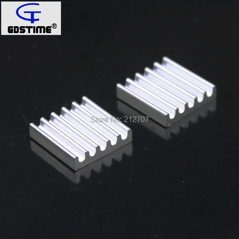 50 قطع gdstime 13x13x3 ملليمتر الألمنيوم ل cpu gpu vga ram ic رقاقة led الحرارة بالوعة المبرد تبريد تبريد