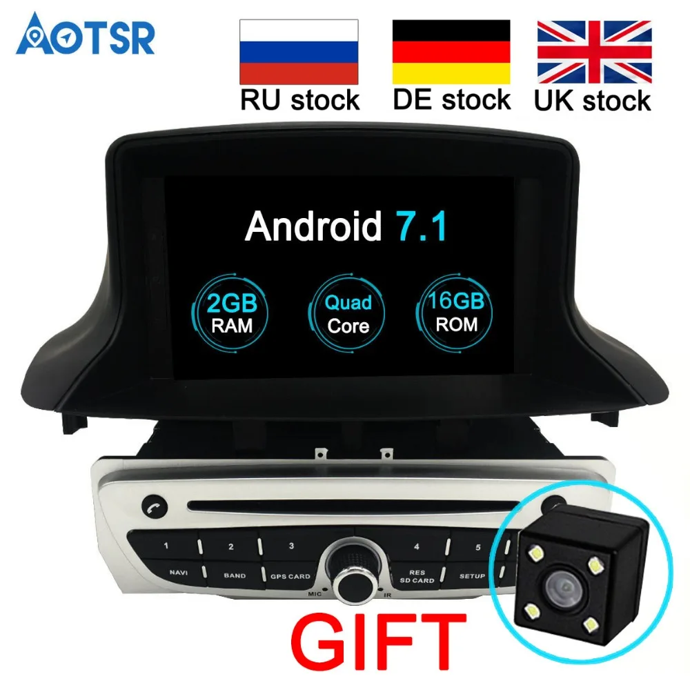 

Aotsr Android 8.1 Car DVD CD Player for Renault Megane 3 Fluence 2009-2015 2 Din Car GPS Satnav car stereo unit GPS navigation