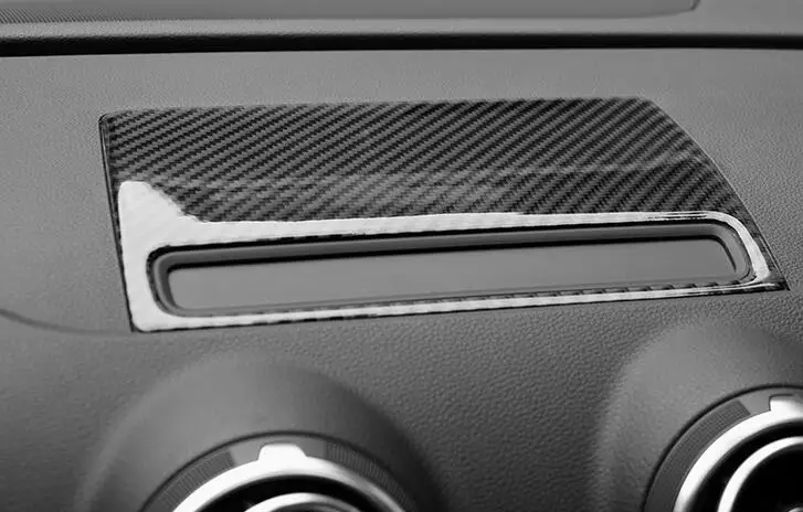 

1pc Carbon Fiber Navigation GPS Dashboard Console Cover Trim For Audi A3 8V 2013-2016