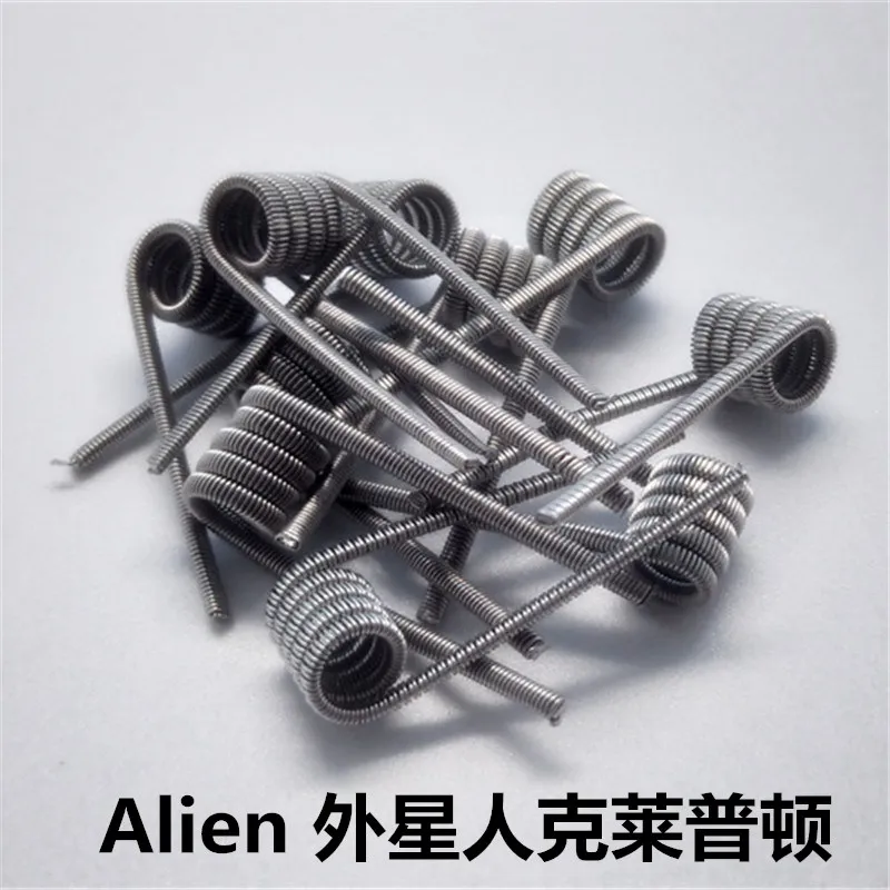 Nigel 10 шт. катушки провода намотки готовые катушки Twisted Clapton Alien Hive Quad плавленый Claoton для DIY RDA RBA RTA RDTA Атомайзер