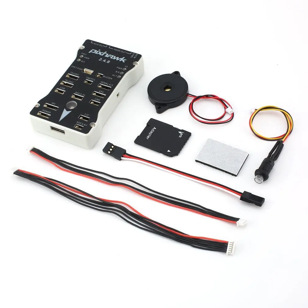 

PIX 2.4.8 32 Bit PX4 Autopilot Flight Control with PX4FMU PX4IO Safety Switch Buzzer 1G SD for DIY RC Drone Multirotor