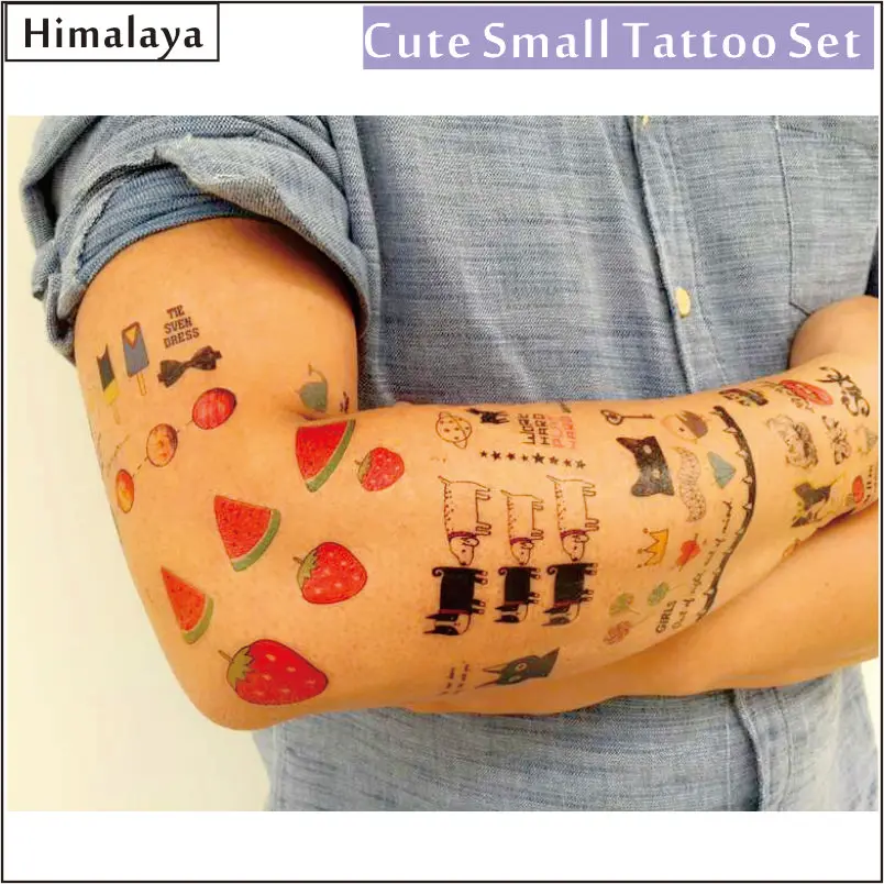 

Choose From 4 Sets Of Cute Collection Temporary Tiny Tattoos, Best Value Set Tattoos.