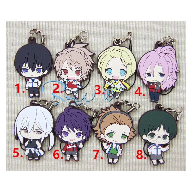 1 шт. брелок для ключей из аниме Принц STRIDE Fujiwara Takeru Yagami Riku Kohinata Hozumi Heath Portachiavi Кольца