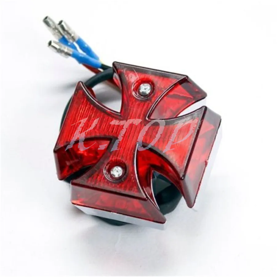 ZORBYZ Универсальный мотоциклетный мини красный объектив хромированный