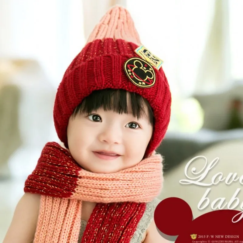 Baby Winter Hats and Scarf Set Kids Crochet Latest Cute Hats for