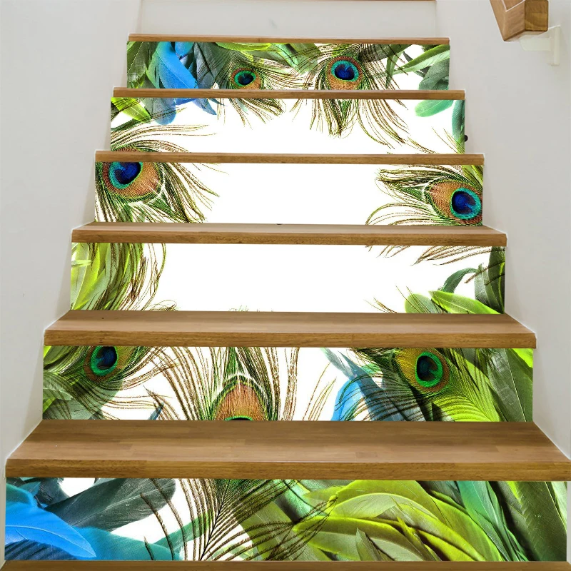 Phoenix 6pcs Diy 3d Stairway Stickers Waterfall Stairs Stickers
