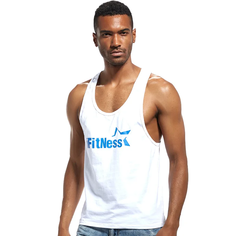 Модные мужские майки Gymwear фуфайка для бодибилдинга жилет фитнеса майка на