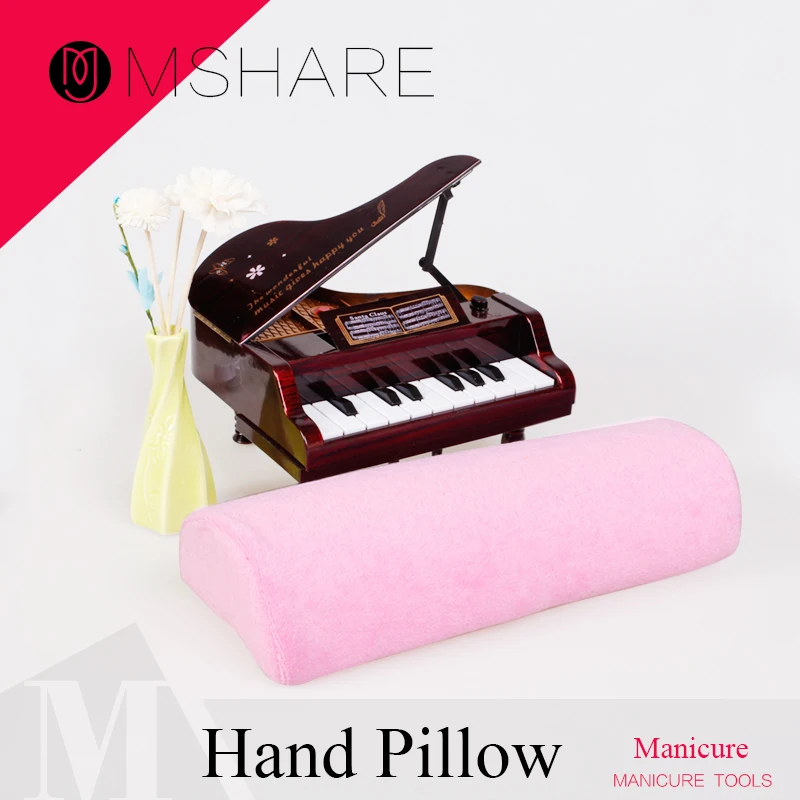 

MSHARE Comfortable Nail Art Pillow Hand Holder Cushion Pad Detach Washable Pillow Nail Arm Rest Manicure Tools