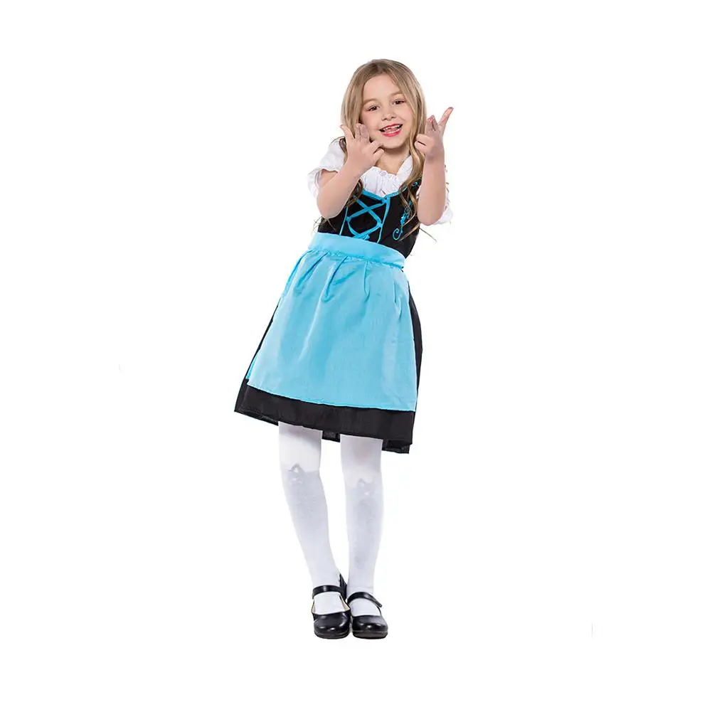 MISSKY Children Girl Fashion Oktoberfest Waitress Cosplay Costume Beer Festival Suit