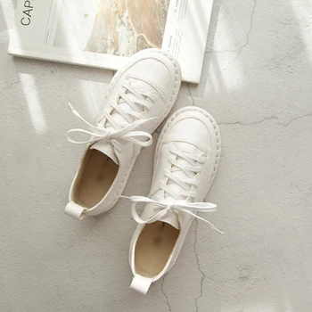 

Korean version of the new retro Mori leather ladies single shoes wild shallow mouth comfortable round head doll casual shoes.