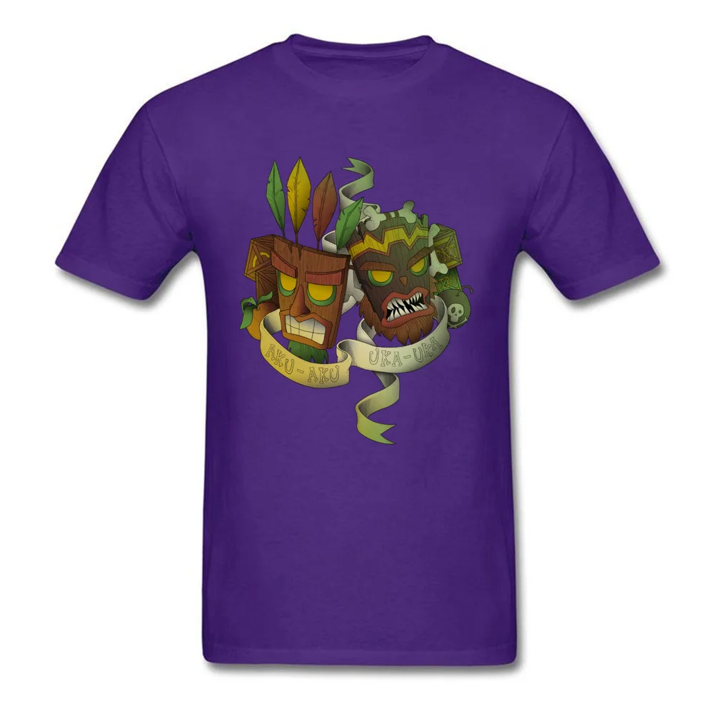 aku uka brothers 7215 Top T-shirts Short Sleeve Casual Newest Mens NEW YEAR DAY Tops & Tees Casual Tee-Shirts O Neck Pure Cotton aku uka brothers 7215 purple