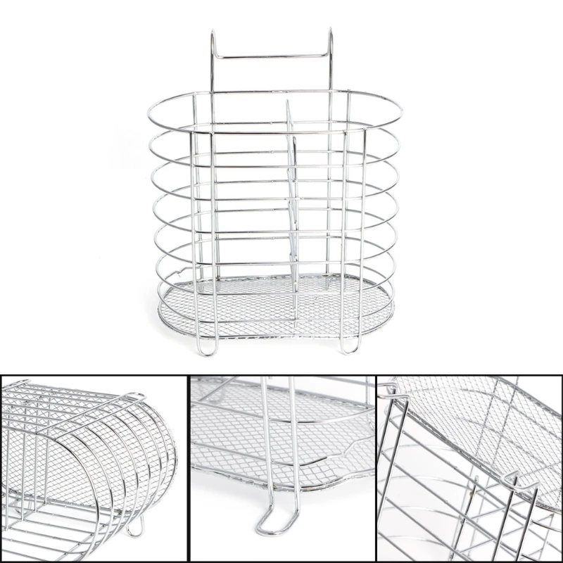 المعادن شنقا حامل أدوات مائدة تجفيف ملعقة شوكة عيدان سلة التخزين رف اكسسوارات المطبخ أداة المنظم المائدة أنبوب