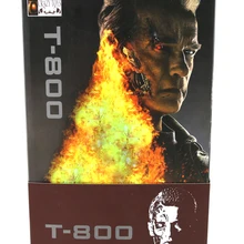 Горячая Sci-Fi Терминатор Genisys Schwarzenegger T-800 боевой урон Ver. Фигурка Crazy Toys 31 см