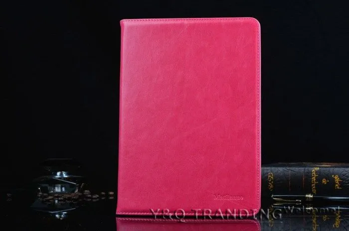Luxury Genuine Case for iPad Leather Case Retro Business Cover Wallet Smart Cover for iPad (12)
