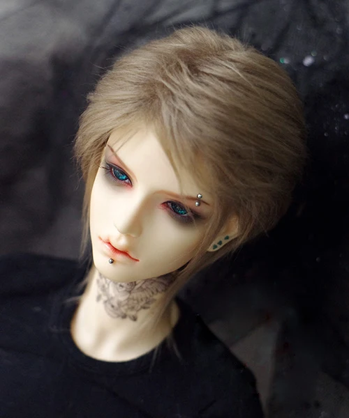 BJD кукла меховой парик для 1/3 1/4 1/6 BJD DD SD MSD MDD YOSD кукла светильник Umber средней длины прямые меховые парики