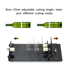 Регулируемый для стекла резак для бутылок из нержавеющей стали Режущий инструмент для домашнего творчества винный пивной резак для бутылок для абажура подсвечник цветочный горшок